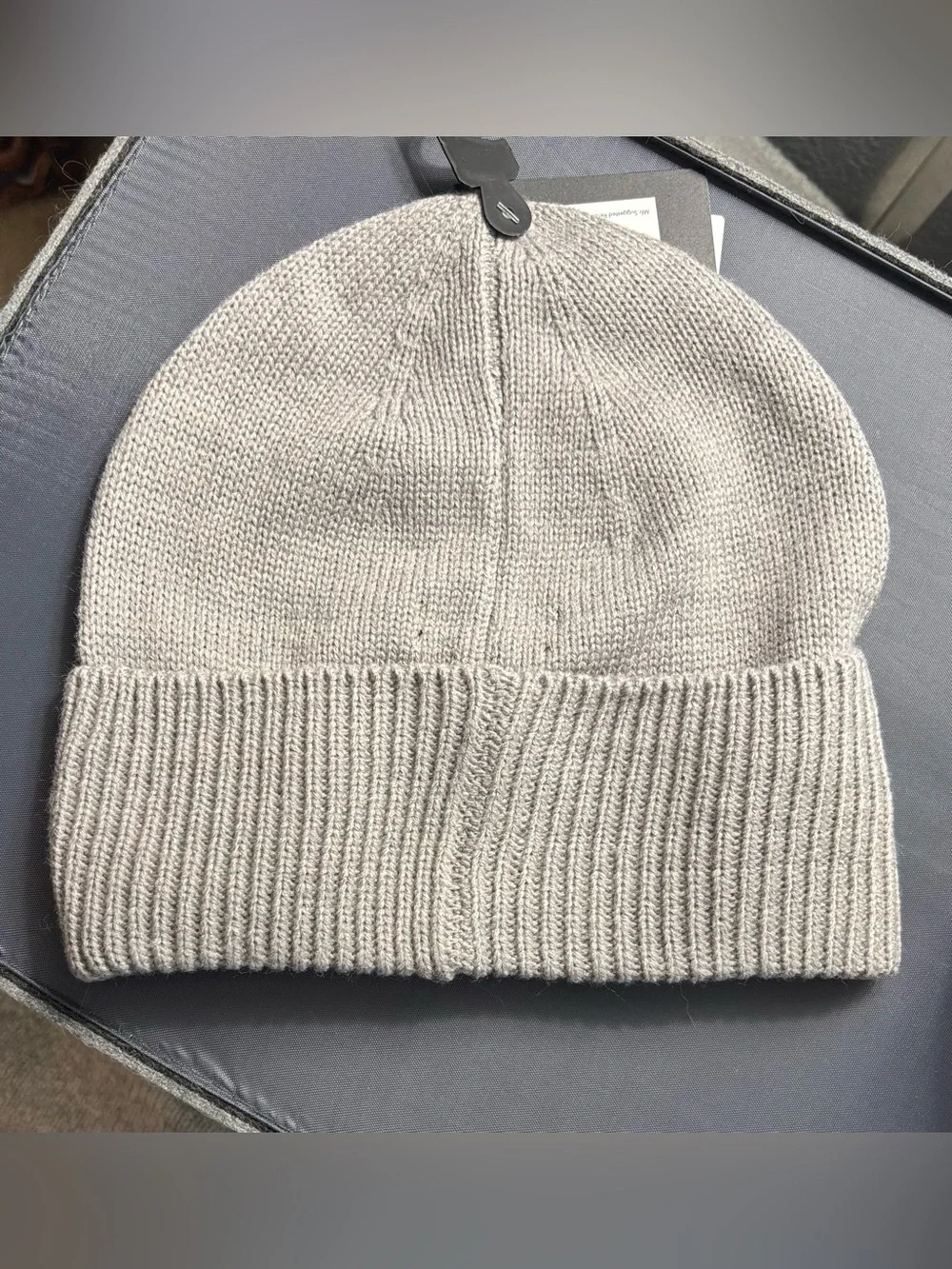 ♠️kate spade♠️ SET OF: Heather Gray Flocked Spade Beanie Hat and Knit Gloves